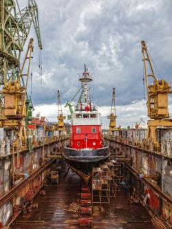 Ship in dock